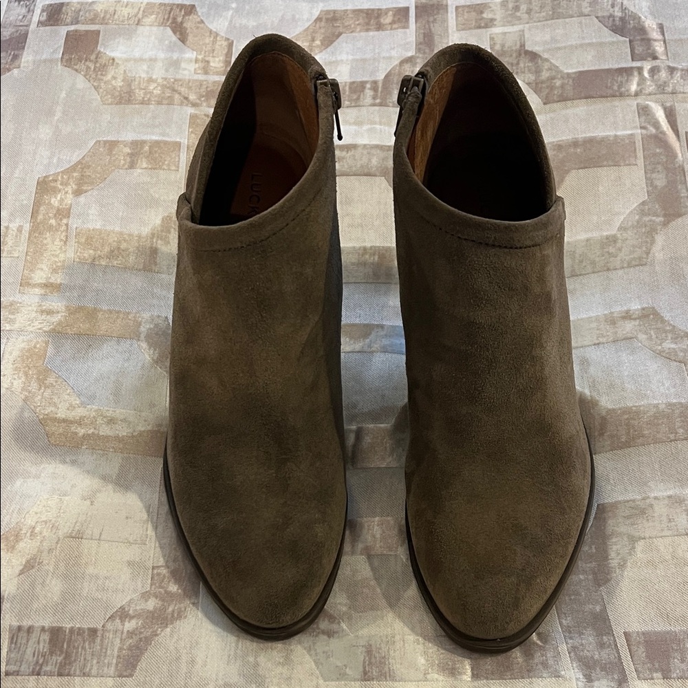 Lucky Brand Women’s Suede Ankle Boots